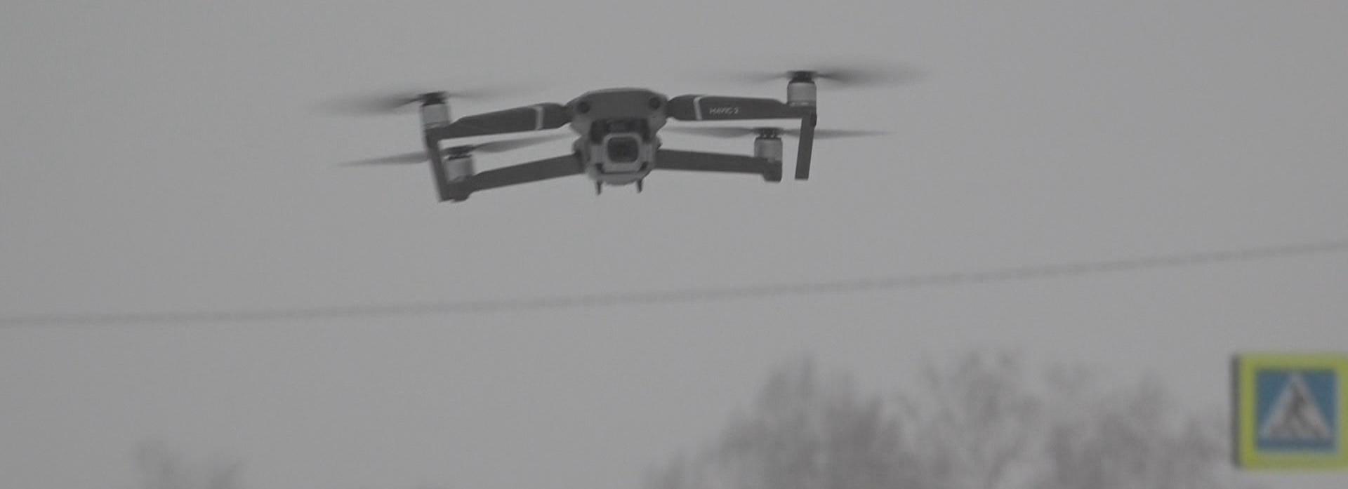 Квадрокоптер ГИБДД кружит над трассами Новосибирской области