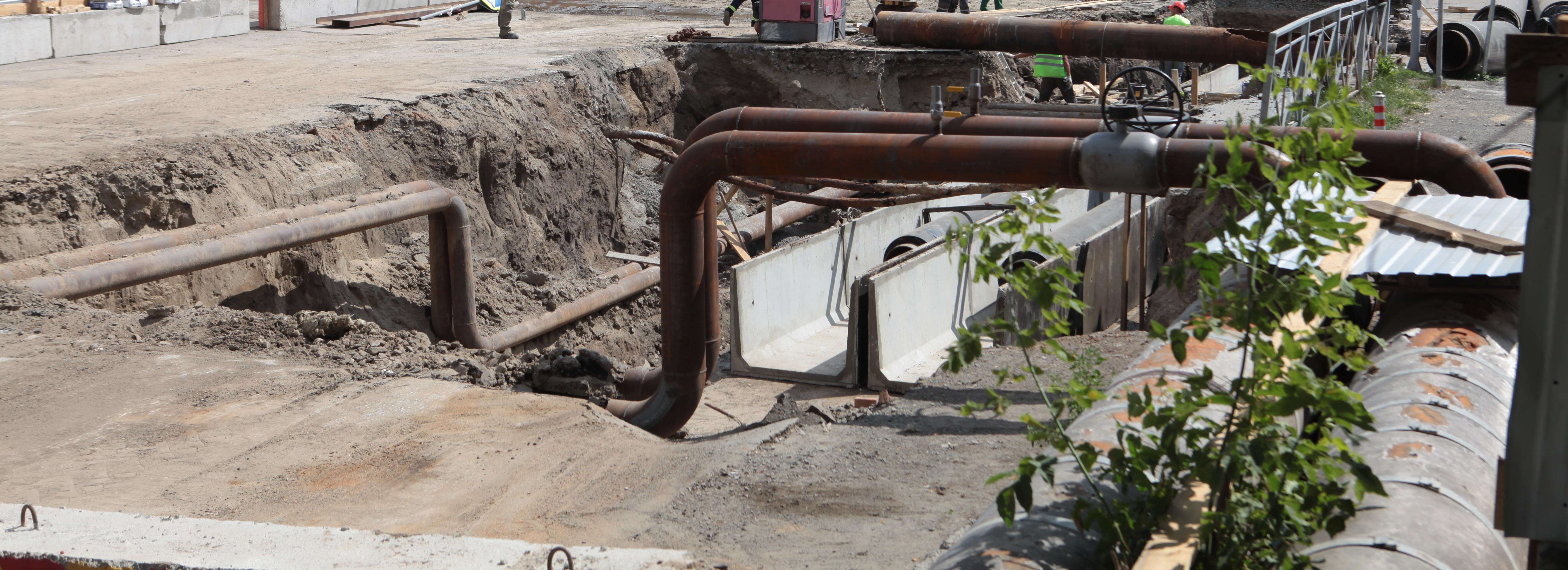 Шесть улиц перекрыли до 15 сентября из-за реконструкции трубопроводов