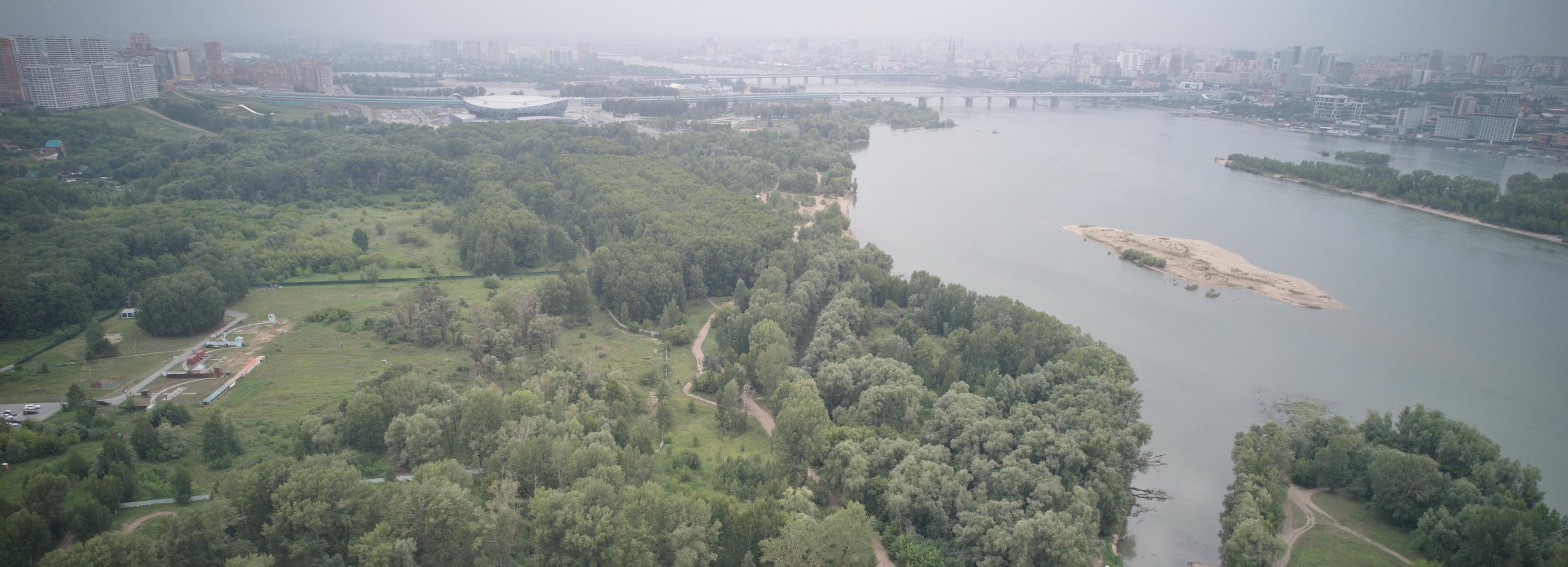 В парке «Усть-Тула» на берегу Оби оборудуют две площадки для отдыха