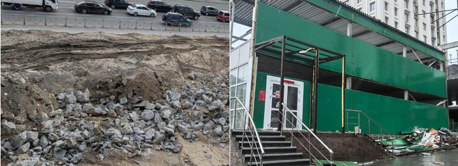 Двухэтажный торговый центр снесли на Кирова по решению суда