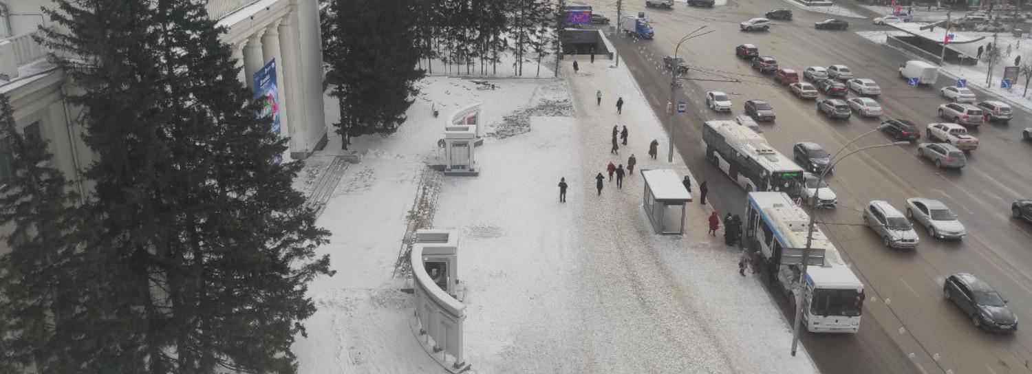 У дома Ленина закончили благоустройство: гарантия на тротуар — четыре года