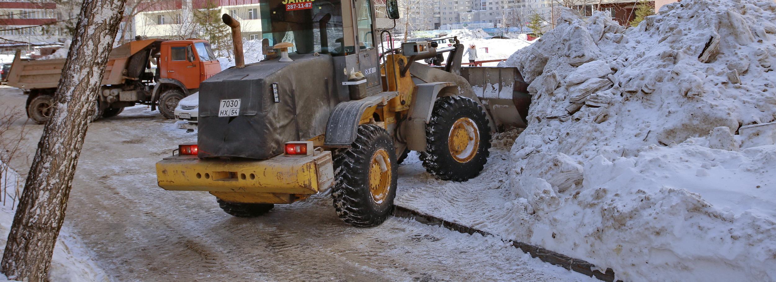 Где будут убирать снег 15 марта в Новосибирске — список улиц