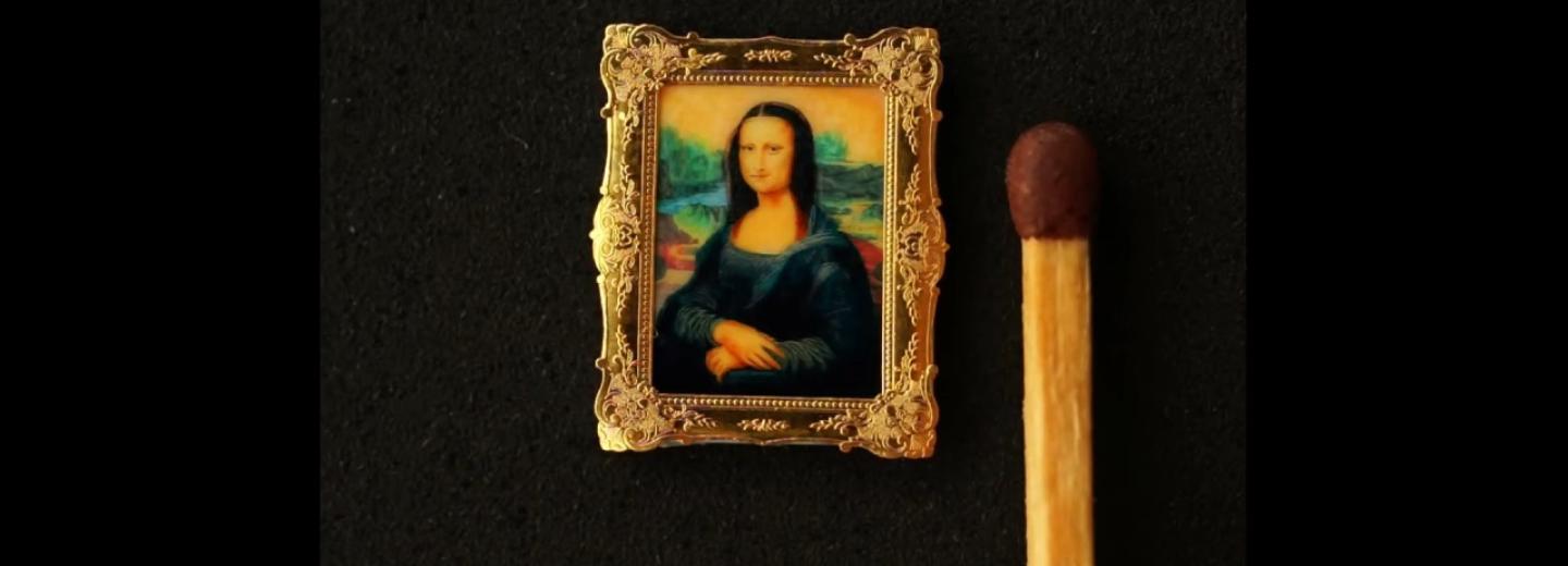 Копию «Джоконды» в 3400 раз меньше оригинала создал новосибирский мастер