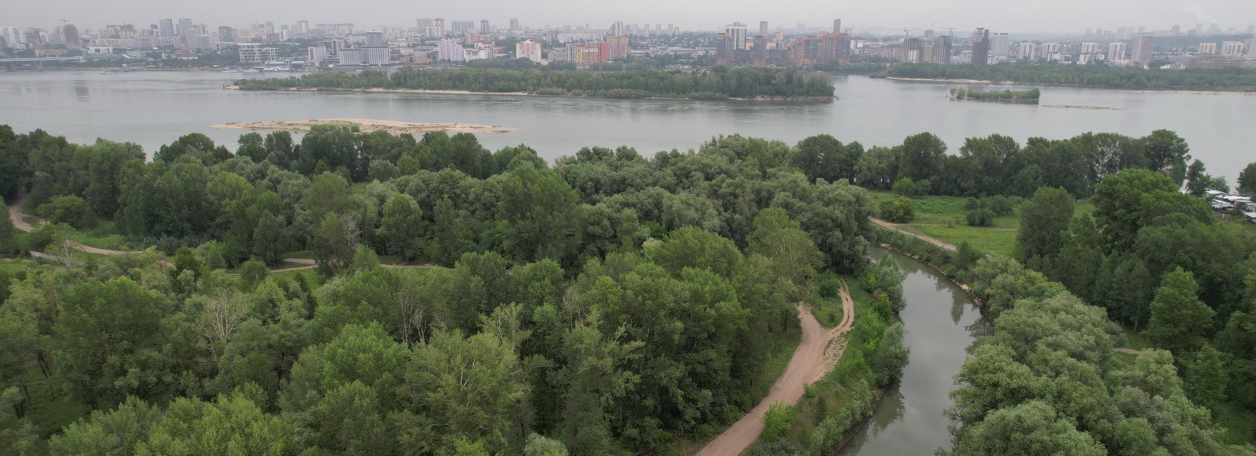 Будущий парк Усть-Тула начали расчищать в Новосибирске