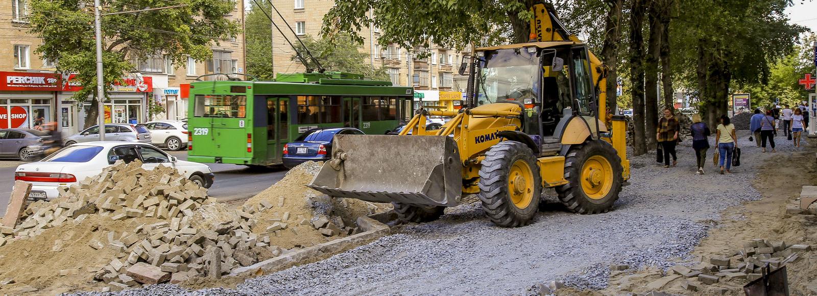 Грандиозный ремонт развернули на проспекте Маркса в Новосибирске