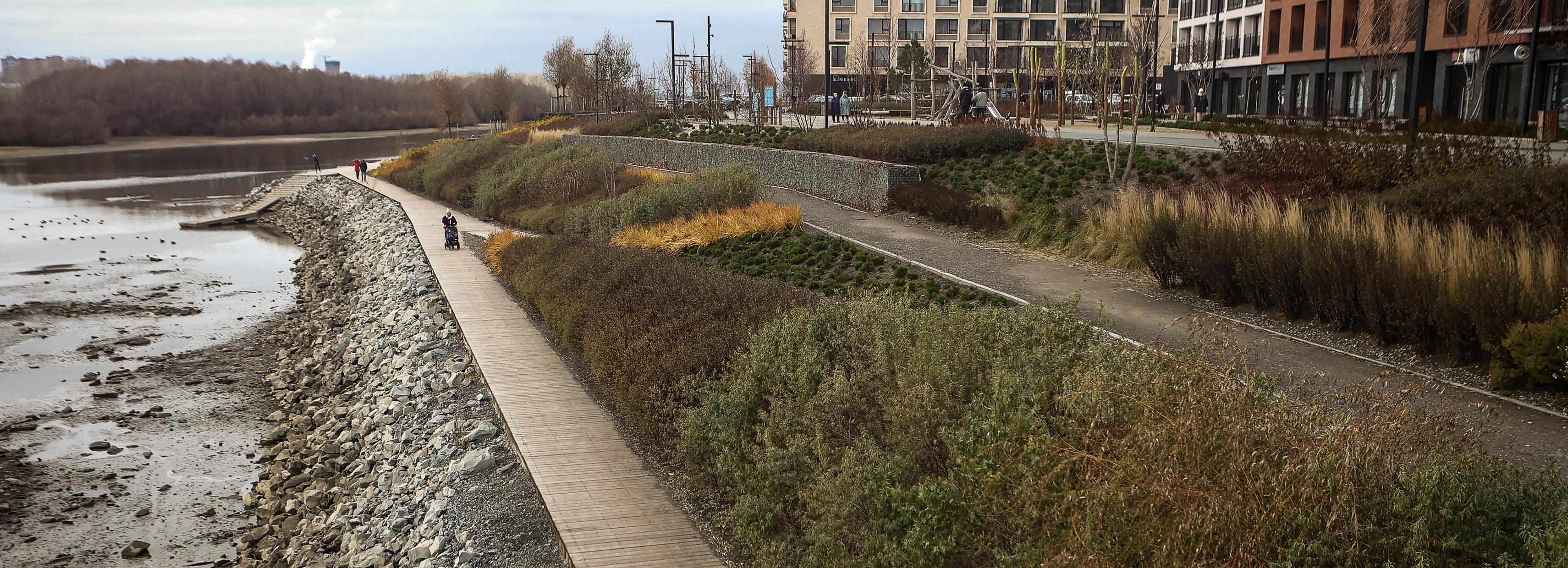 Почти на 100 метров продлят набережную в микрорайоне Европейский берег