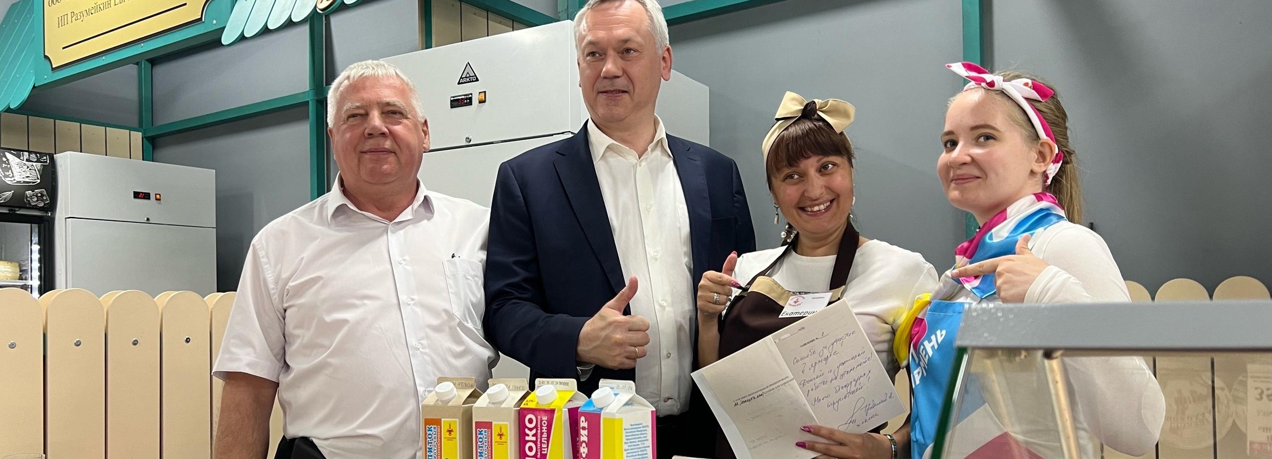 Губернатор похвалил ассортимент и оформление новой ярмарки на Маркса