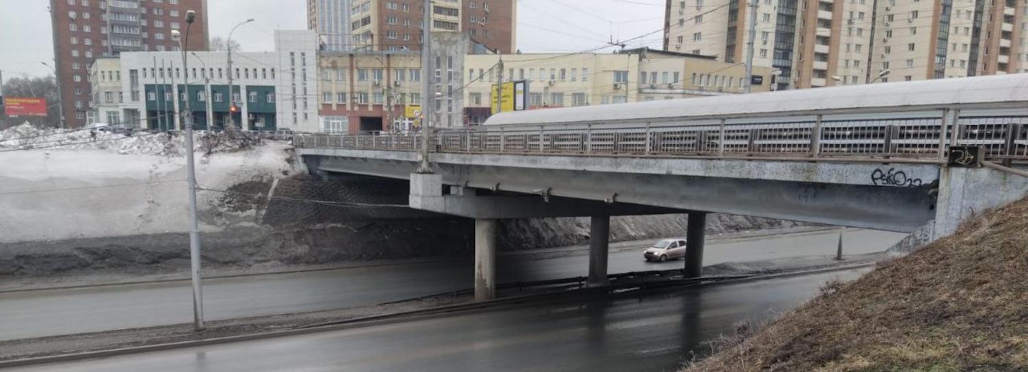 Стартовал ремонт левого путепровода на улице Фрунзе в Новосибирске