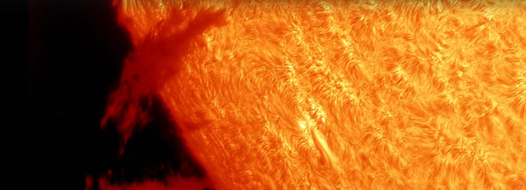 Солнечный ветер и выброс плазмы снял на видео новосибирский астрофотограф