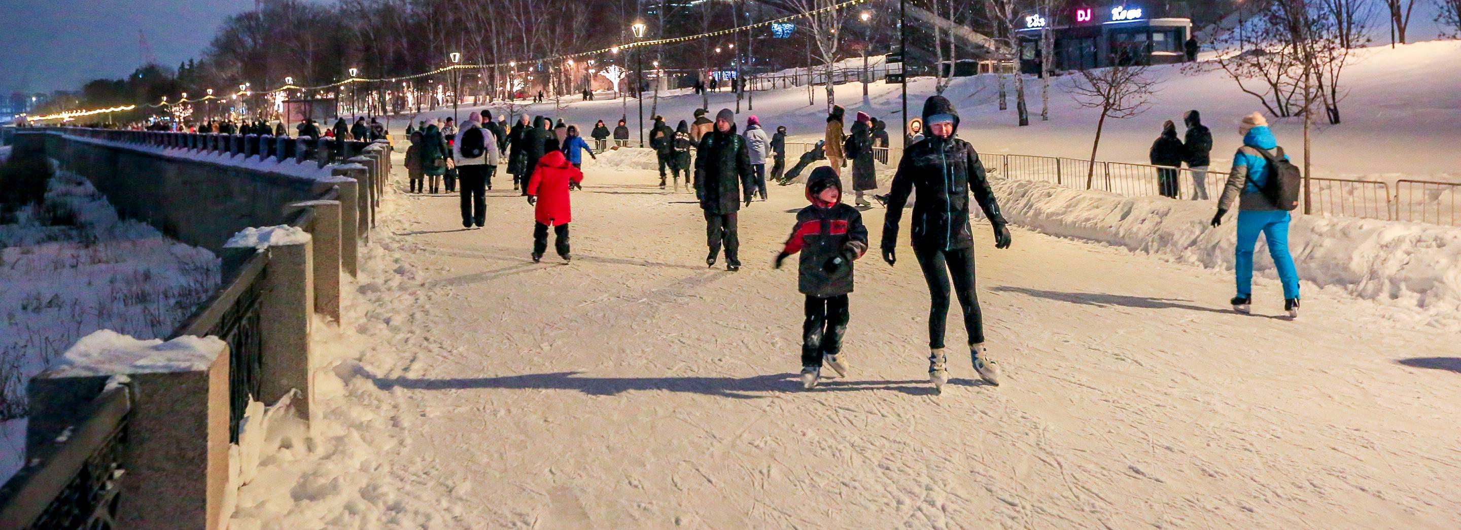 Каток на Михайловской набережной в Новосибирске откроют 7 декабря