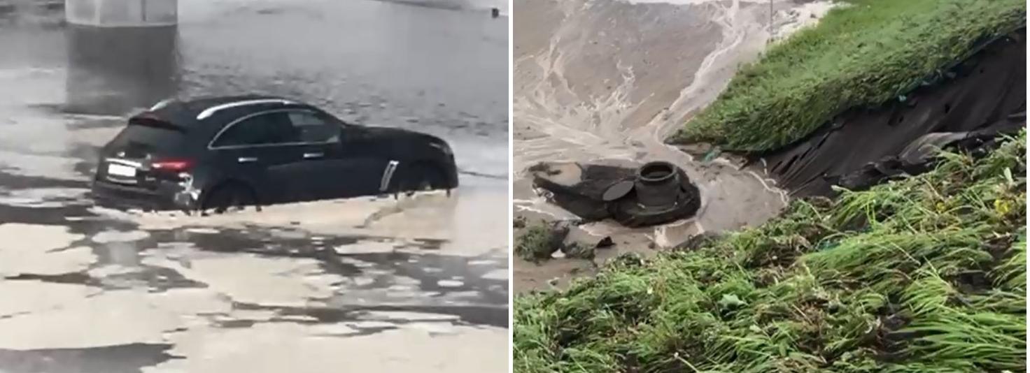 Дождь размыл дамбу Октябрьского моста — комментарий мэрии