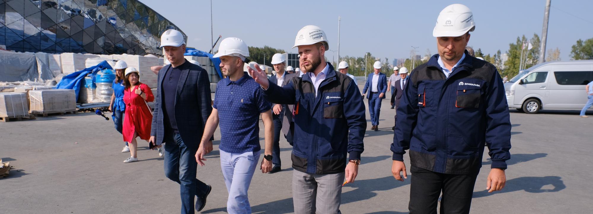 Строящийся на берегу Оби в Новосибирске ЛДС показали Кадырову