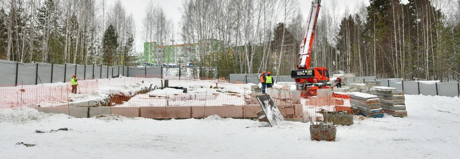 Новую лыжную базу строят у озера в Заельцовском районе