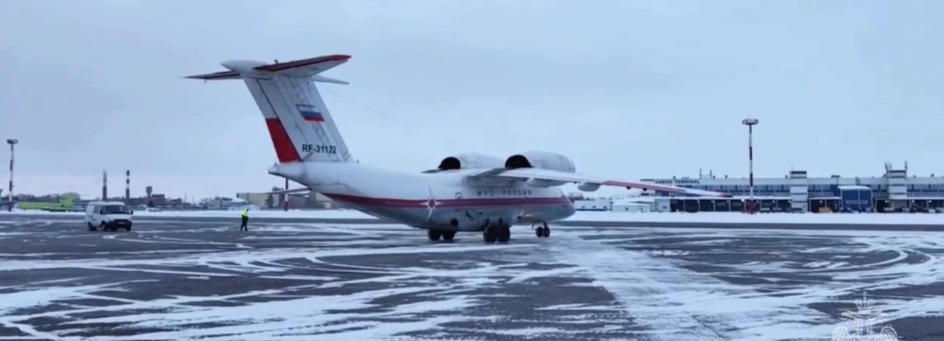 Самолёт МЧС с обогревателями вылетел из Новосибирска в Кызыл