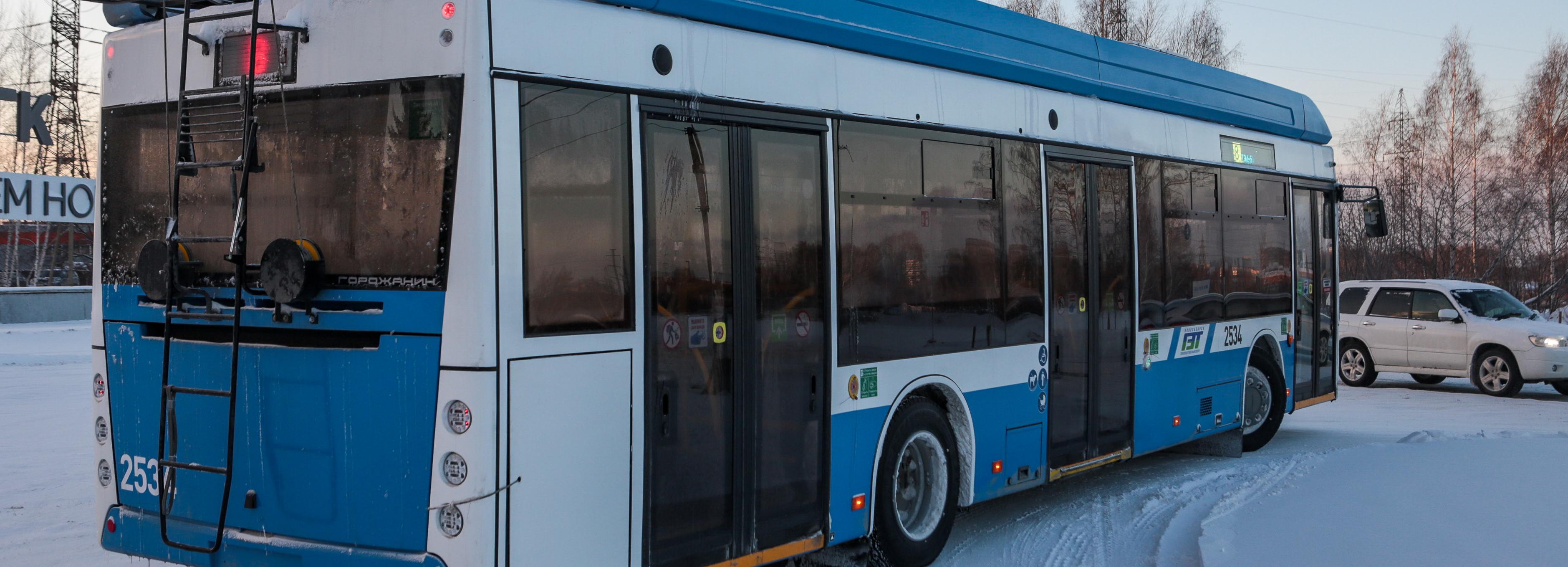 13 новых троллейбусов доставили в Новосибирск в январе