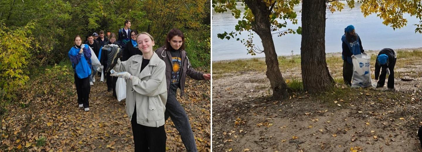 Кроссовок и сети нашли новосибирцы на субботнике у парка «Арена»