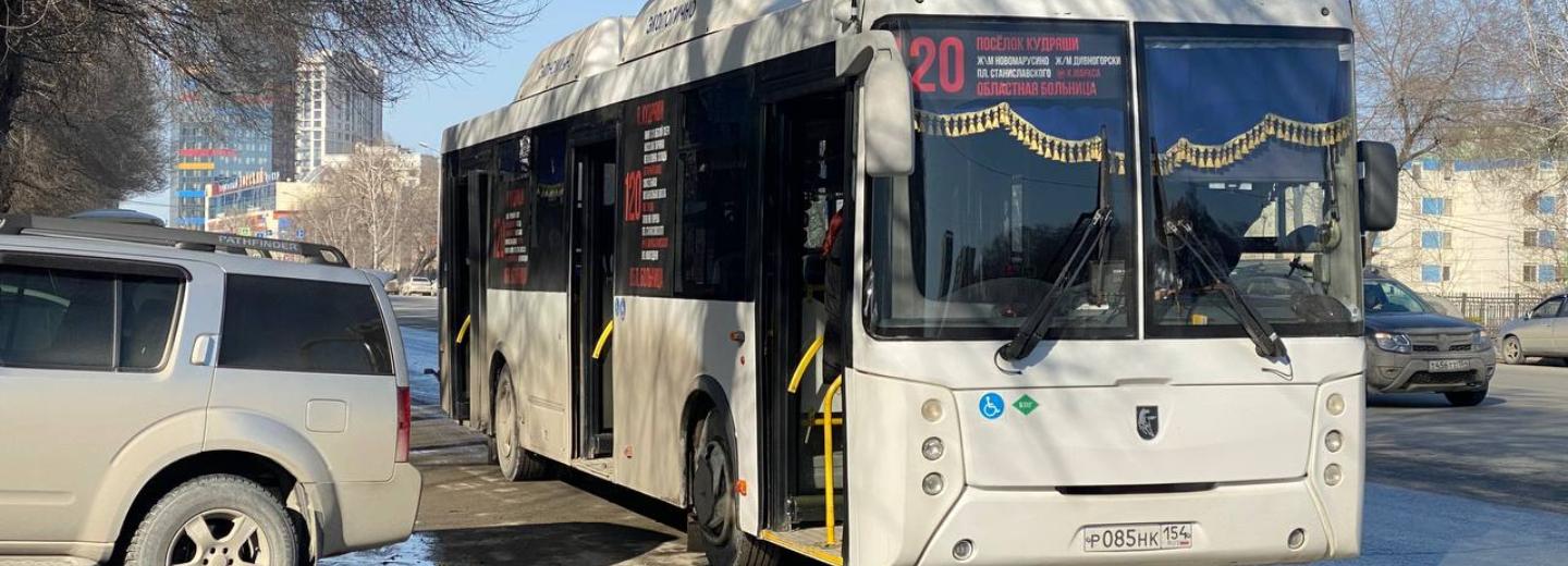 Комфортные автобусы на 105 человек пустили из Новосибирска в Кудряши