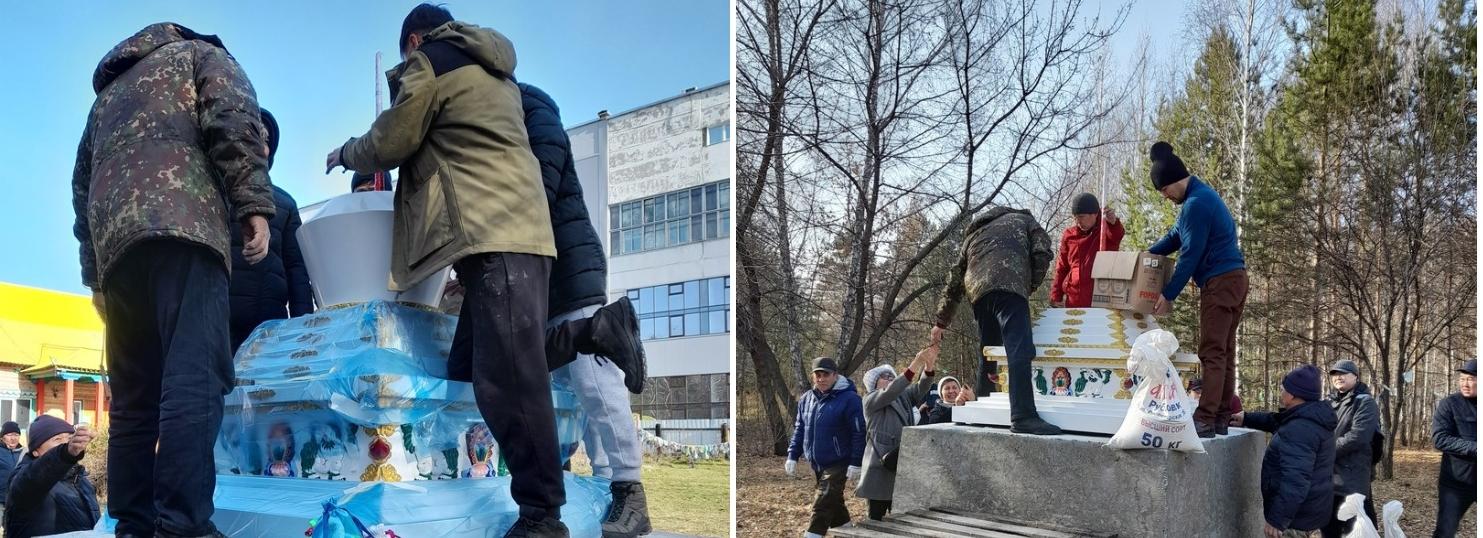 Первую в регионе буддийскую ступу установили возле храма в Новосибирске