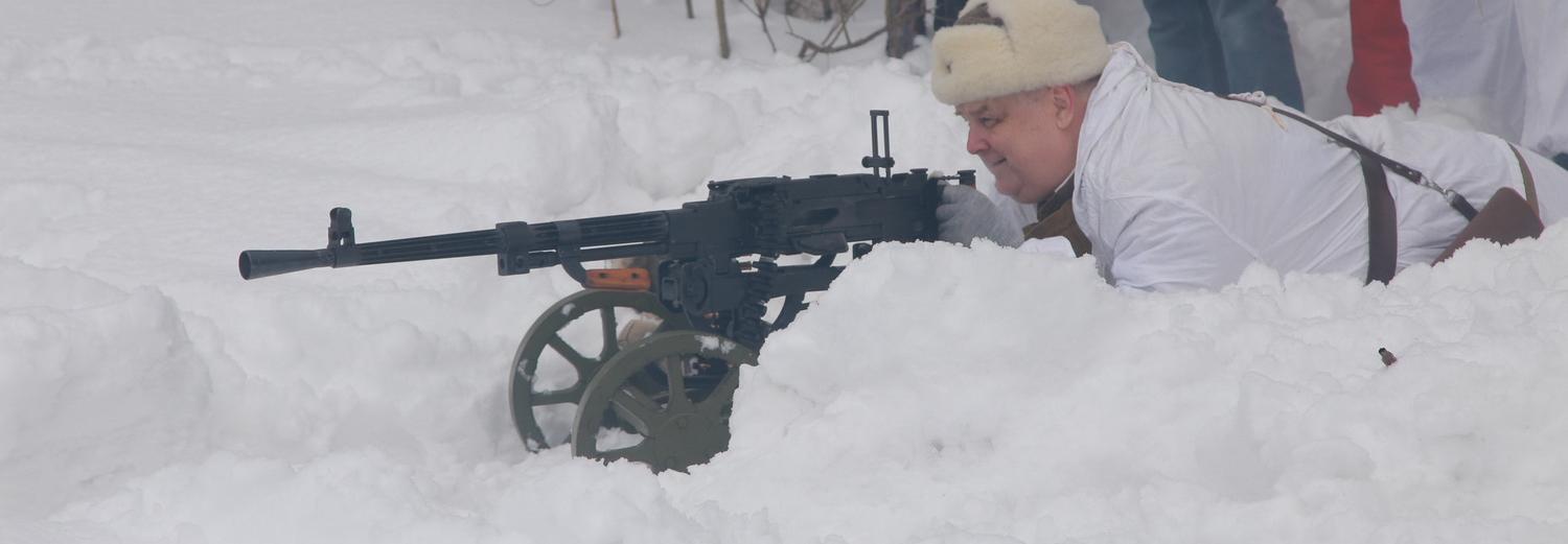 Прорыв Померанского вала в ВОВ реконструировали в Заельцовском парке