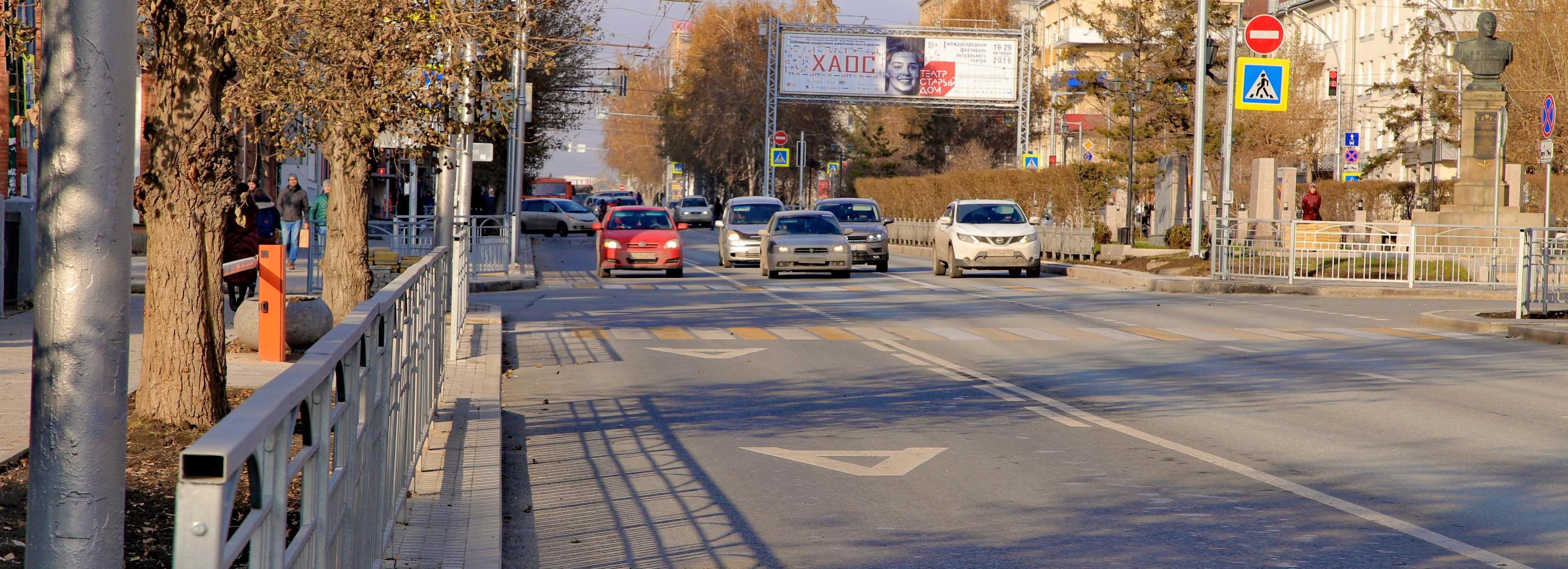 Гобо-проекторы установили на 80 пешеходных переходах в Новосибирске