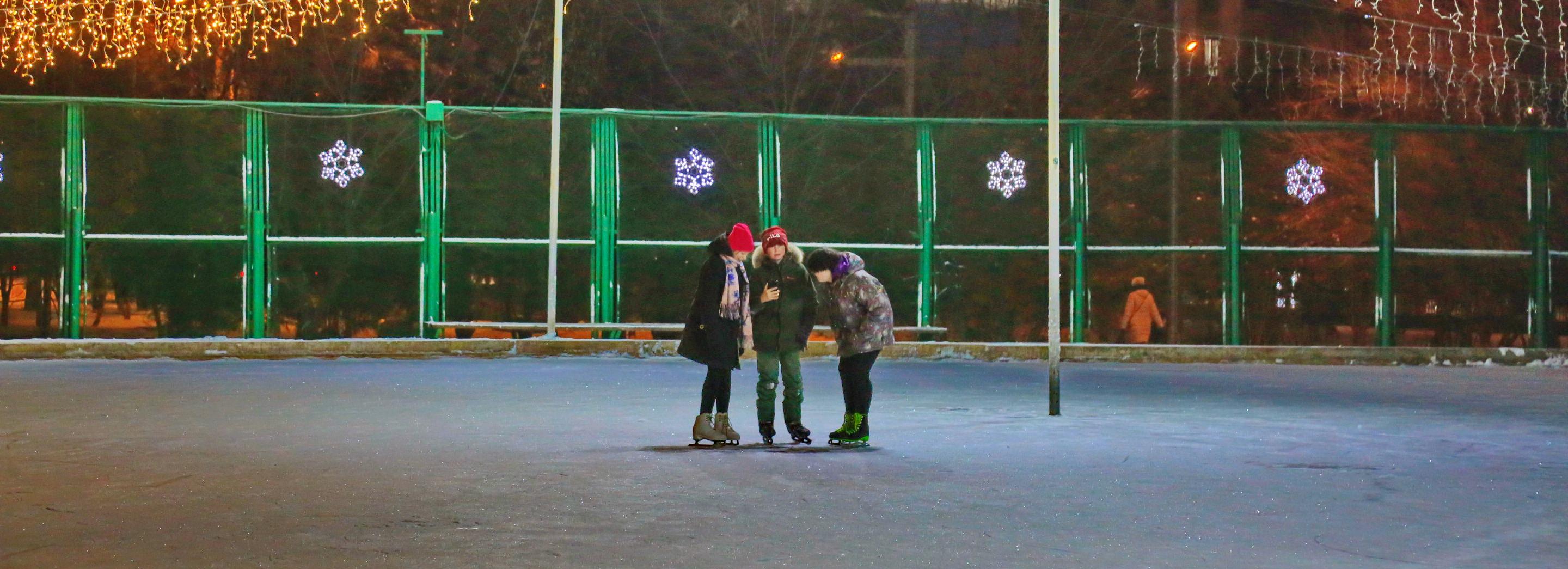 Большой бесплатный каток зальют в Центральном парке Новосибирска