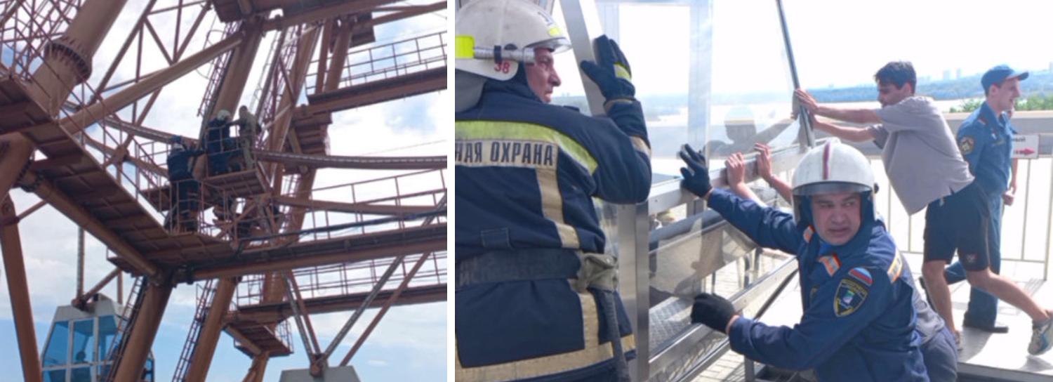 Колесо обозрения застряло на набережной Оби — эвакуированы 19 человек