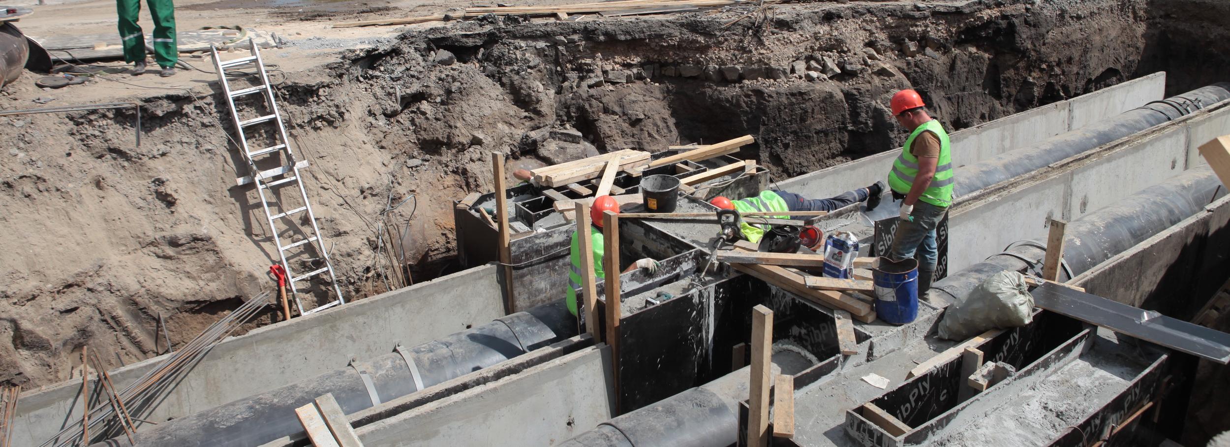 Улицы Советскую и Артиллерийскую разрыли из-за ремонта теплотрасс