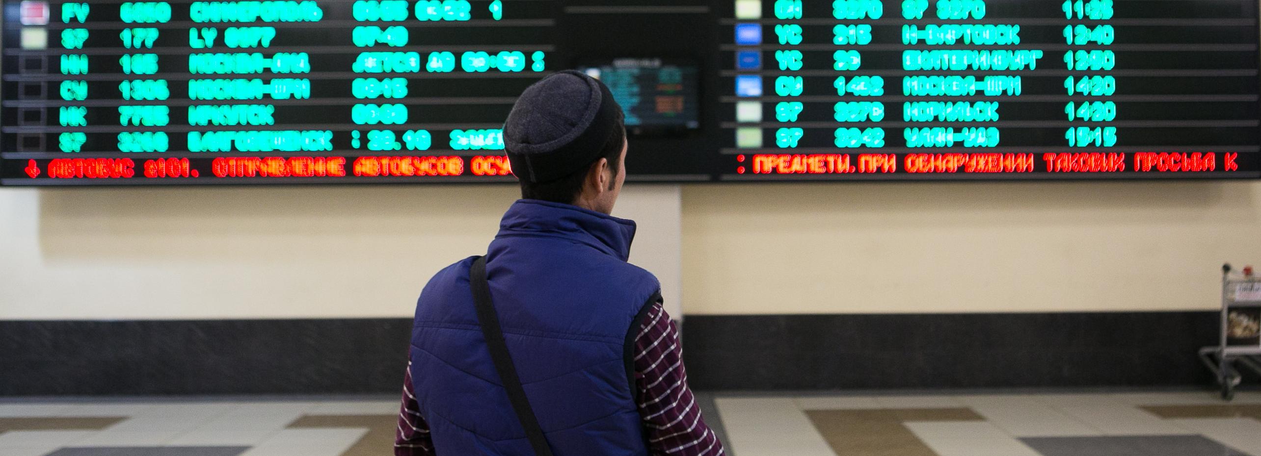 В аэропорту Толмачёво предупредили о возможной задержке рейсов