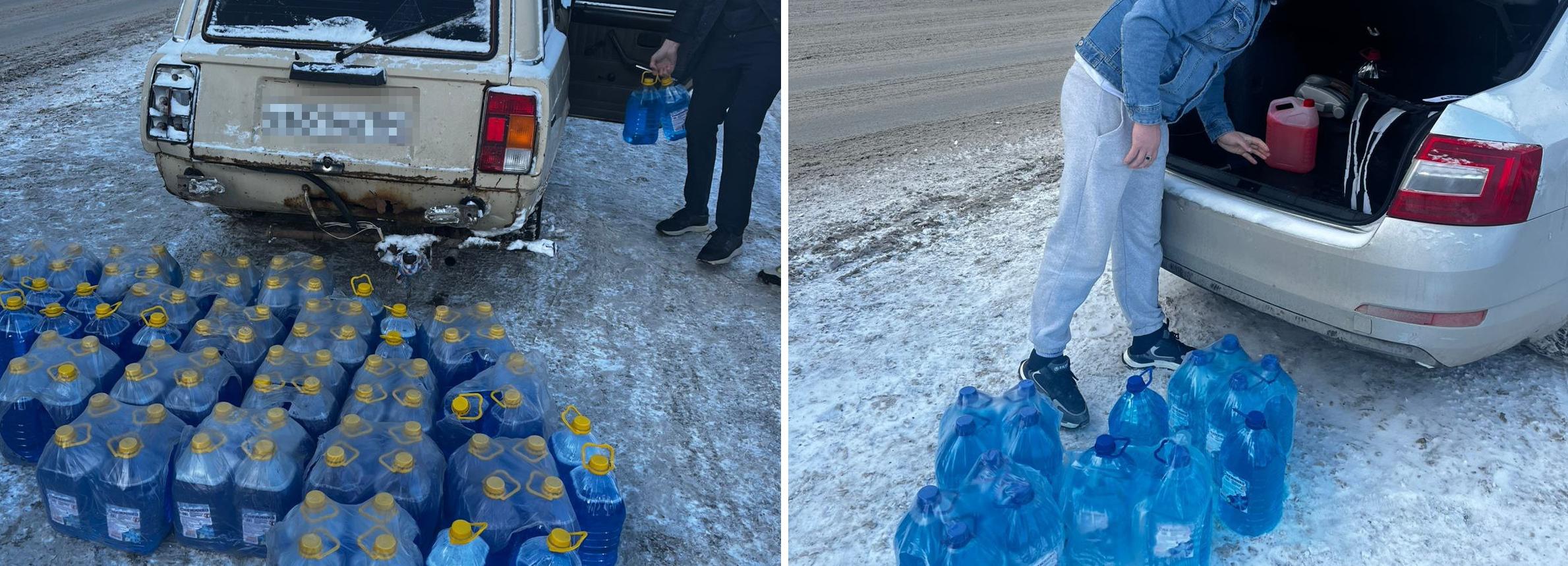 400 литров незамерзайки забрали у уличных торговцев в Новосибирске