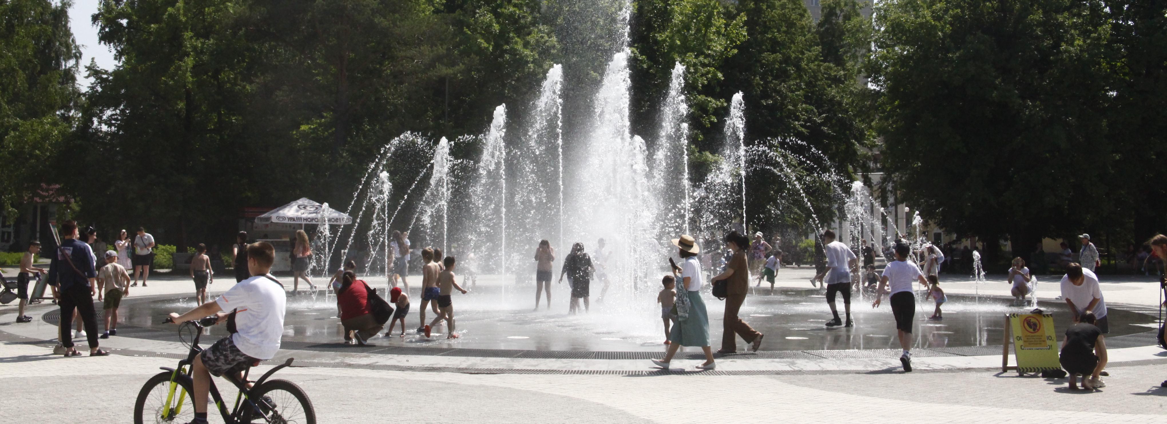 Фонтан в Центральном парке отключат в День ВДВ
