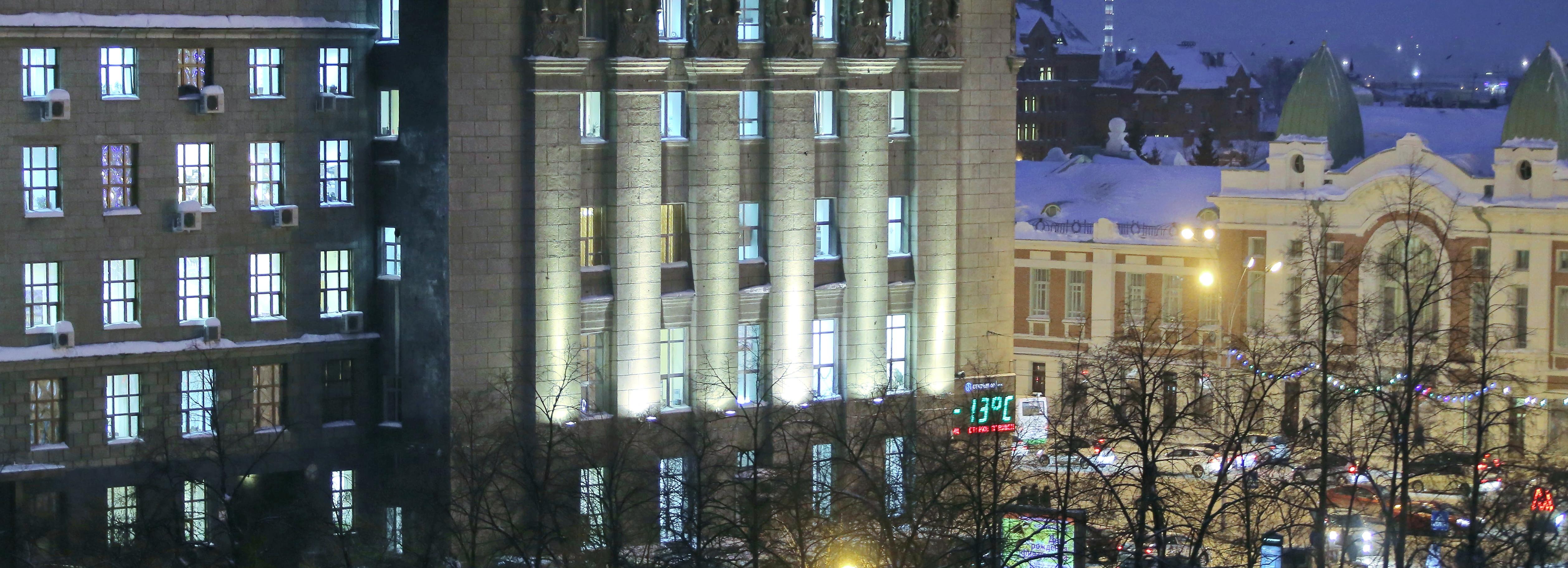 Подсветку мэрии Новосибирска отключат в «Час Земли» 26 марта