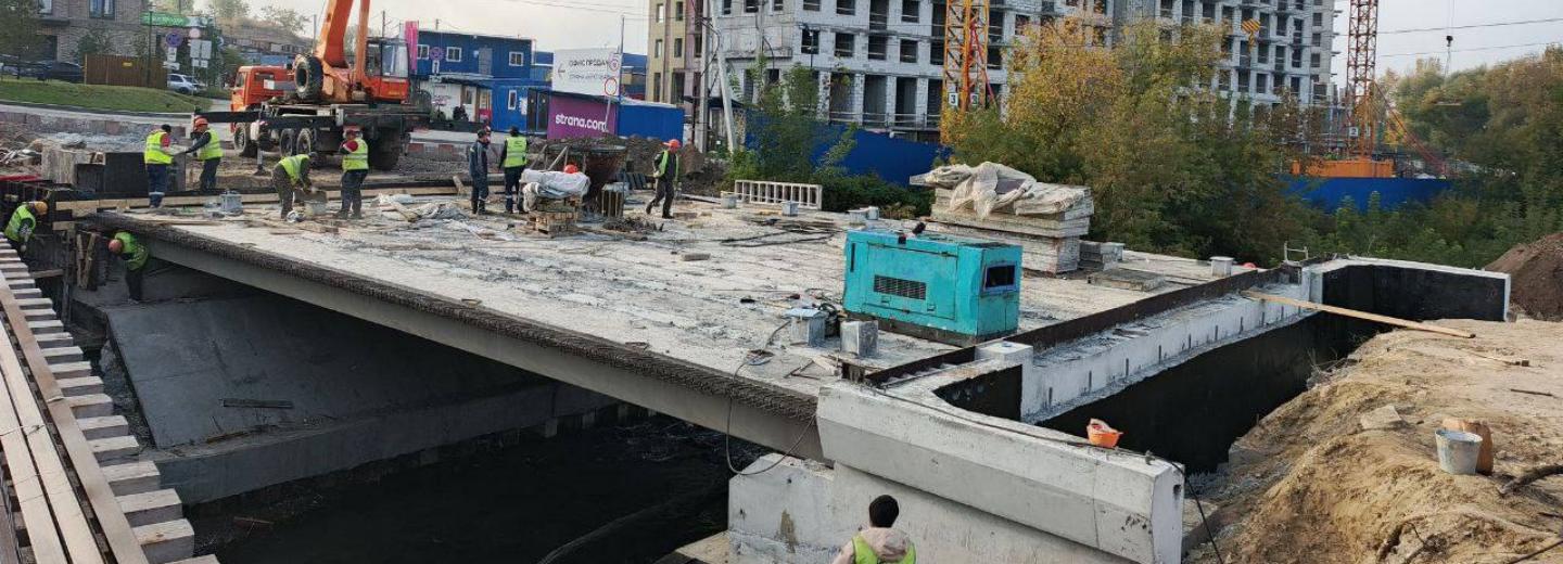 Мэр Кудрявцев: каркас нового моста собрали на Сухарной