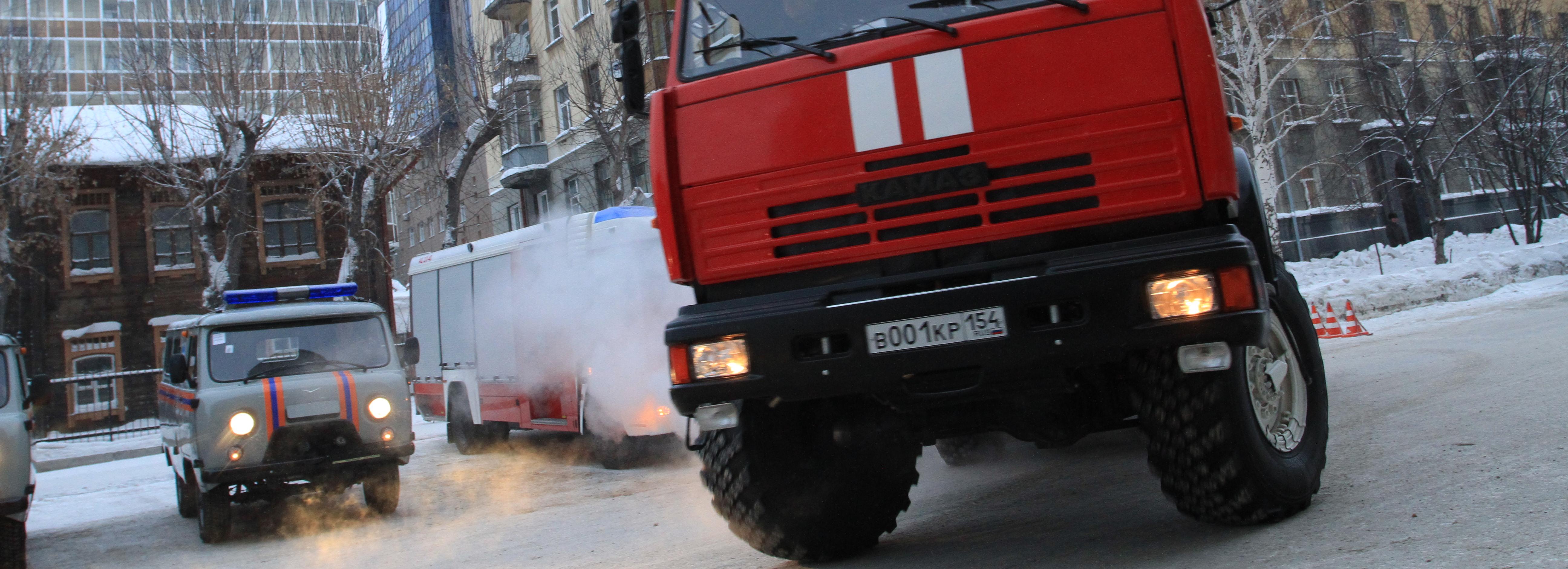 ГАЗель сгорела на улице Выборной в Новосибирске