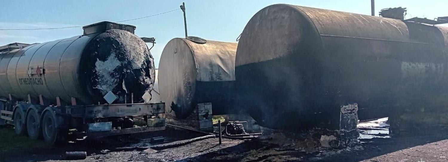 Два человека пострадали в пожаре из-за утечки топлива в Карасуке