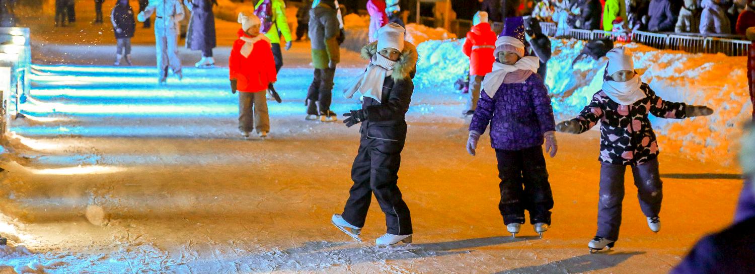 1300-метровый каток на набережной в Новосибирске закрыли 13 марта