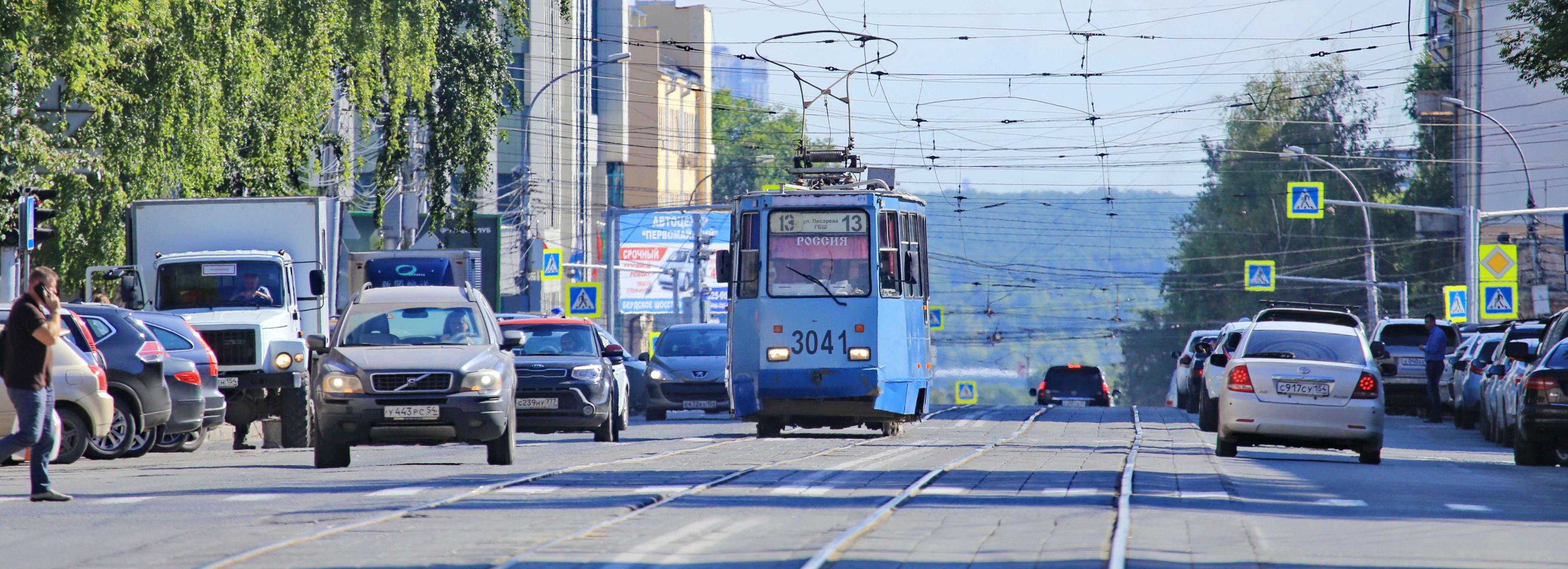 Реверсивное движение трамвая №13 продлили на Серебренниковской