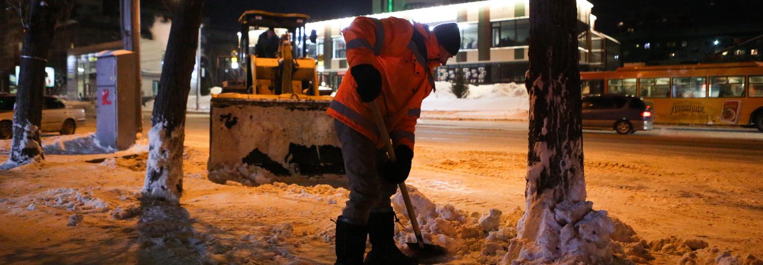 Объём вывоза снега в Первомайке вырос вдвое с прошлого года