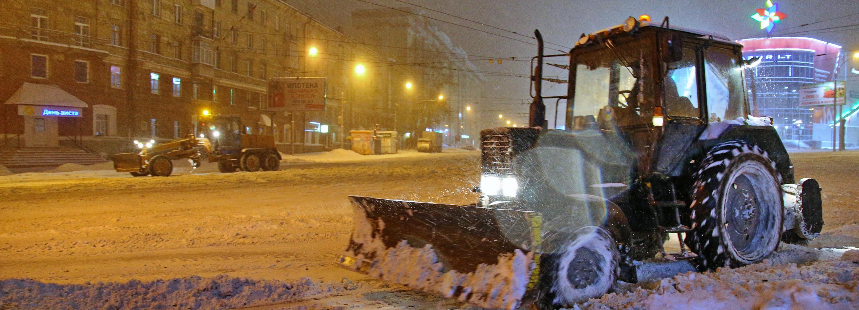 Где будут убирать снег 11 января в Новосибирске — список улиц