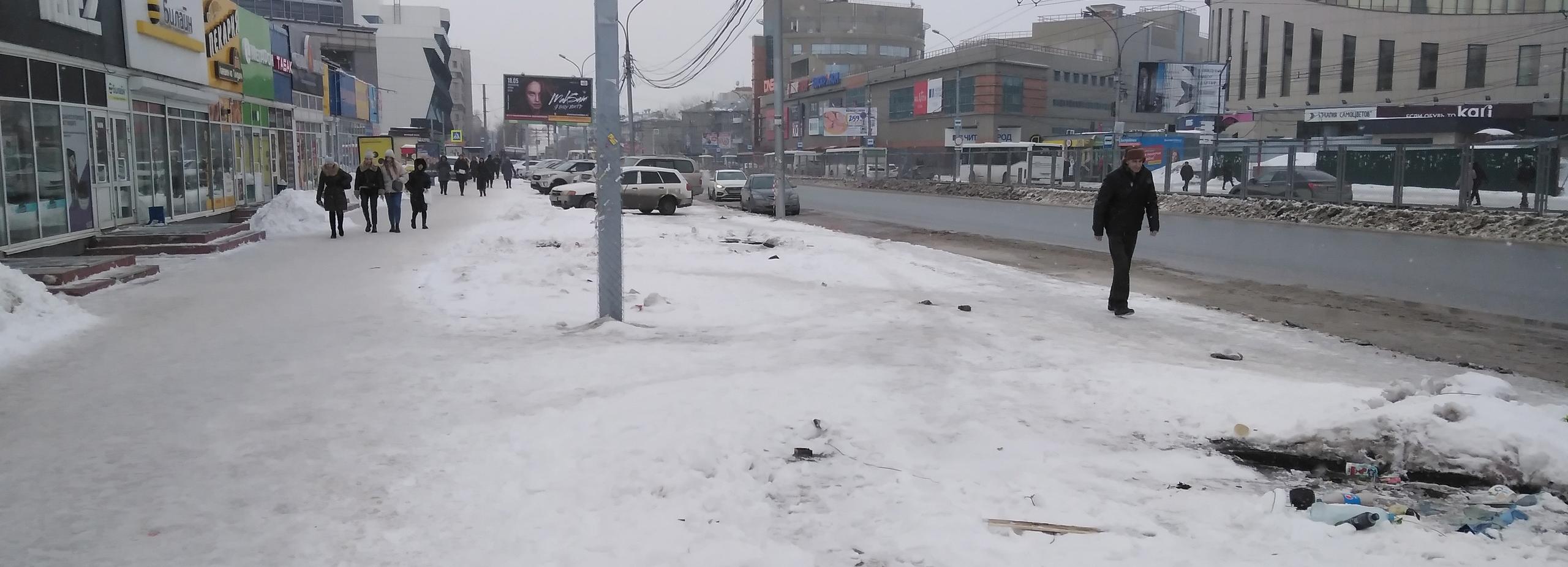 Пешеходную зону благоустроят на месте шести снесённых ларьков на Маркса