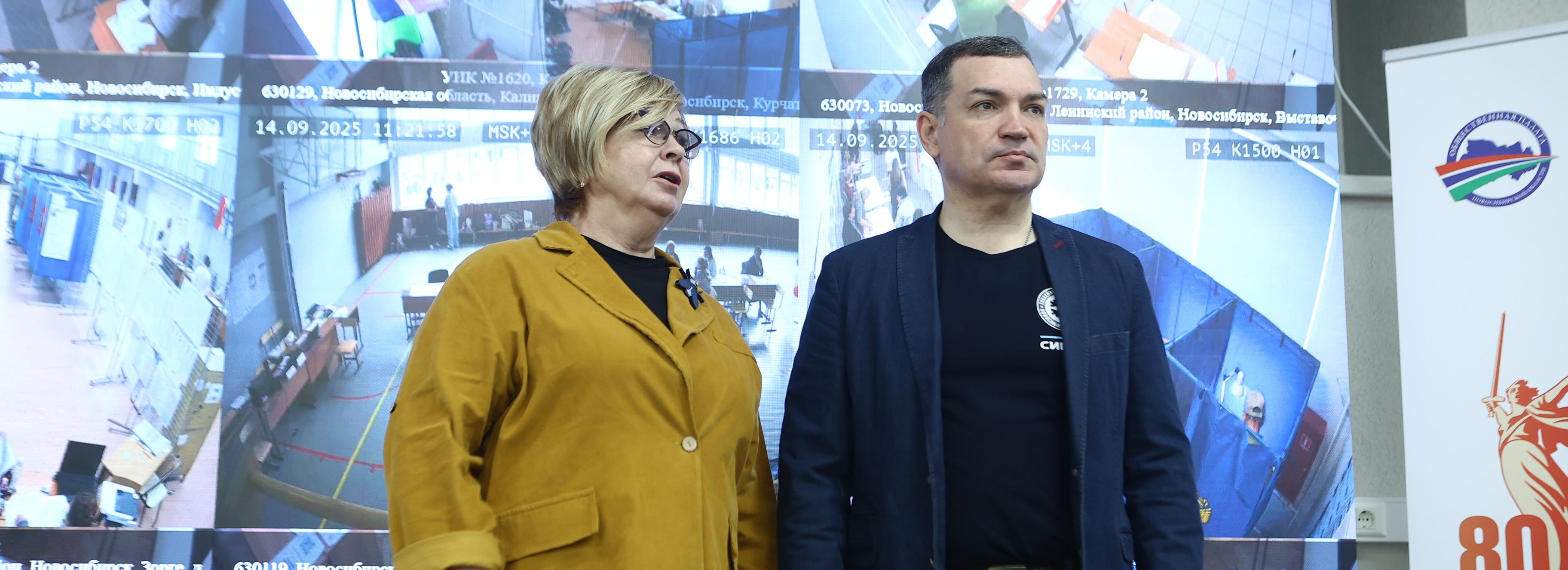 Мэр Кудрявцев посетил центр наблюдения за выборами в Новосибирске
