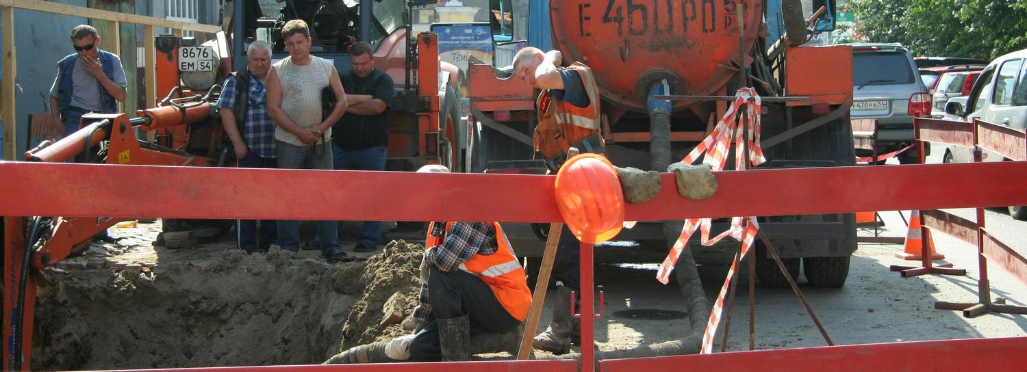 Перекрёсток возле СибГУТИ закрыли для проезда на две недели