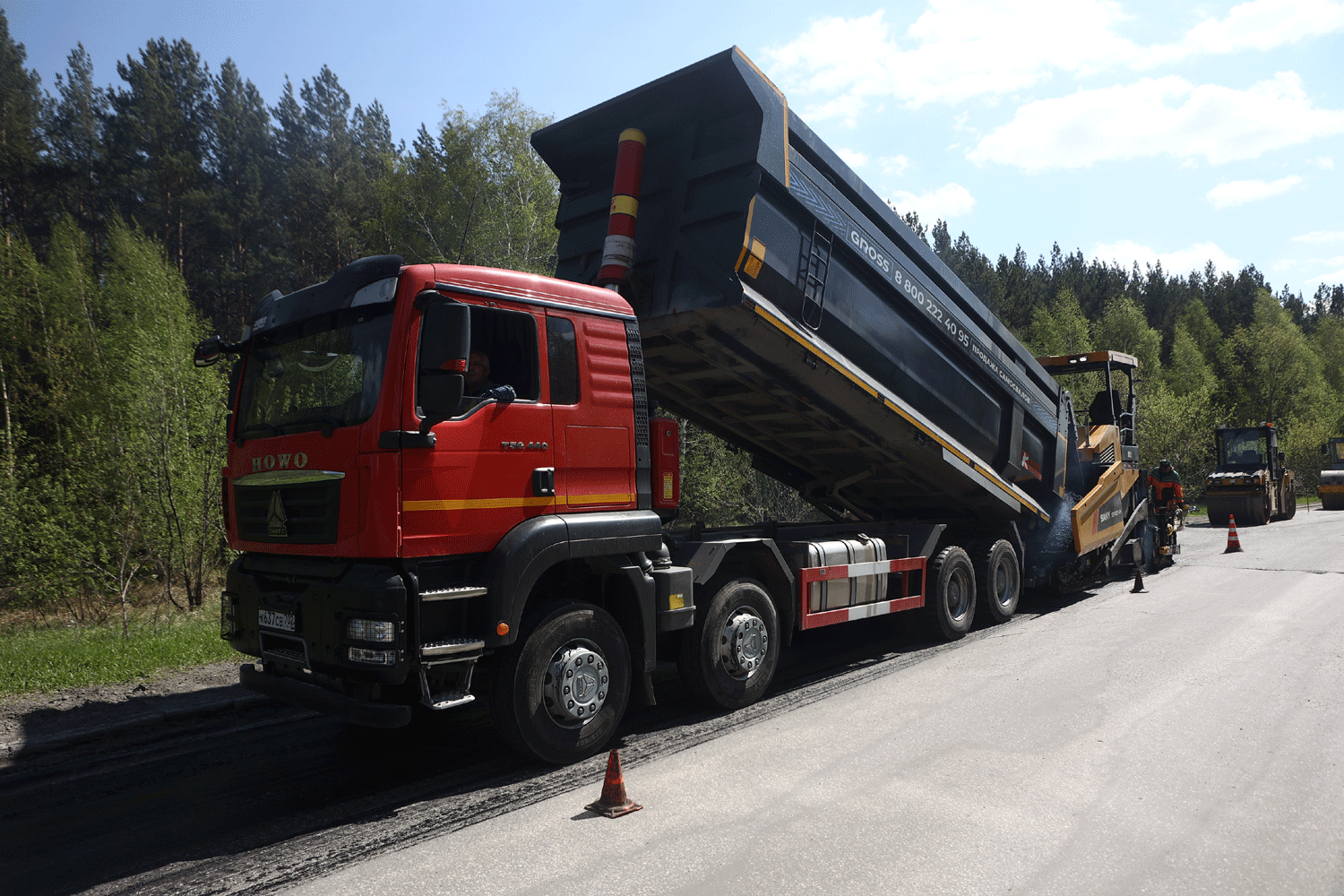 Реконструировали три километра дороги к СКИФу под Новосибирском