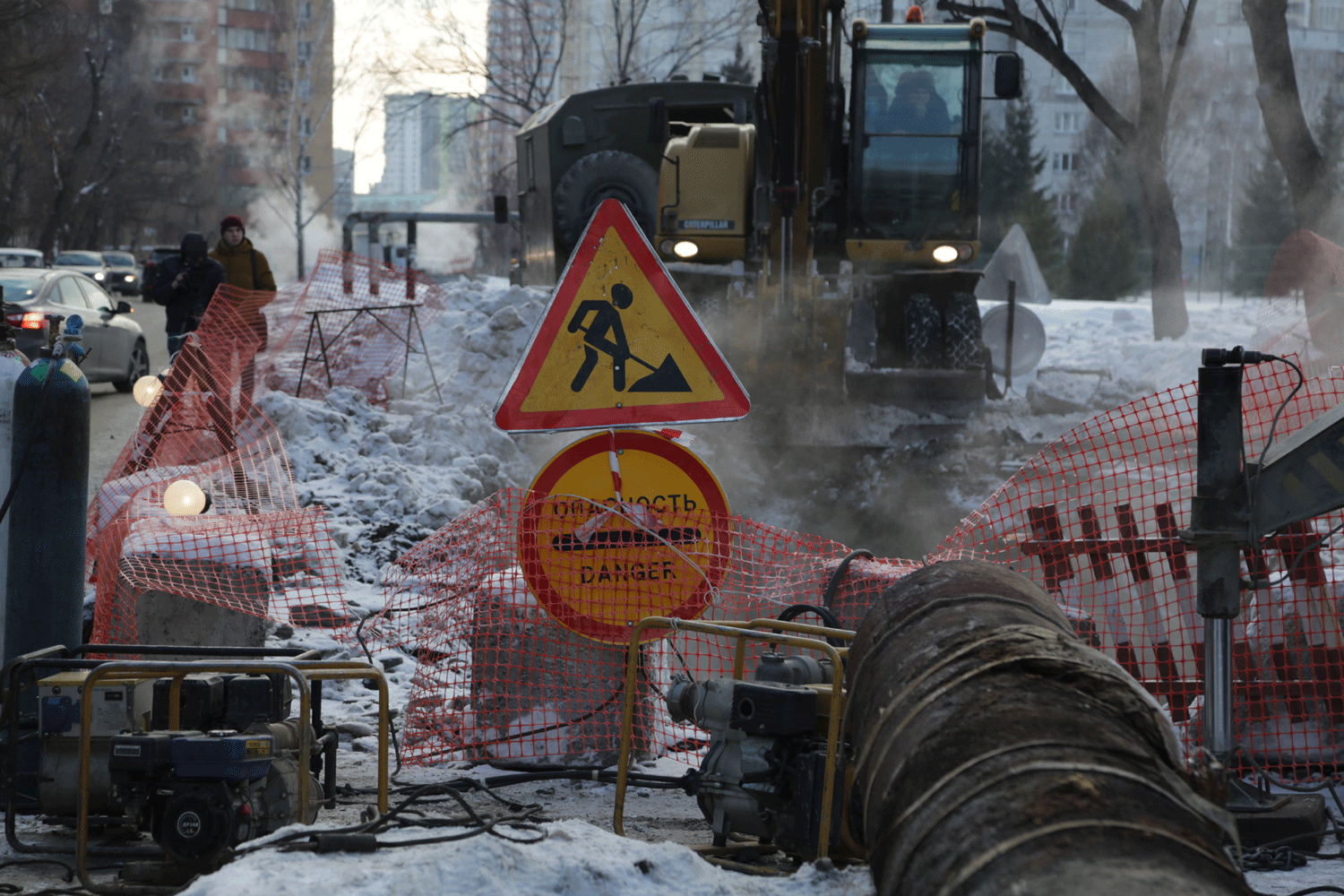 Коммунальная авария оставила без тепла 58 домов в центре Новосибирска