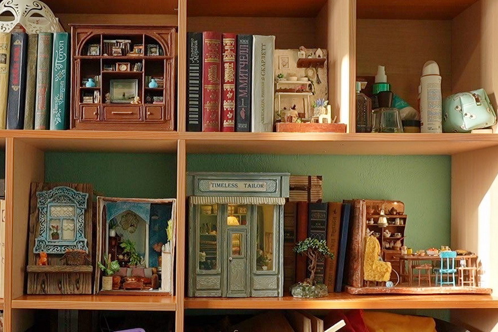 Миниатюры для книжных полок делает мастерица из Новосибирска