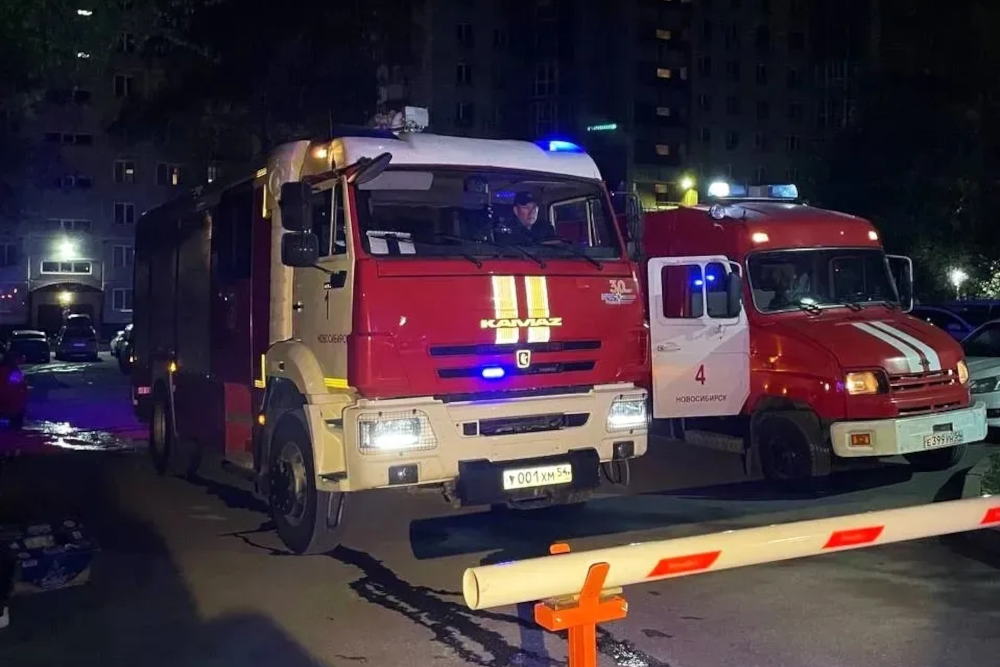 Женщину с ожогами спасли из пожара на улице Фрунзе в Новосибирске