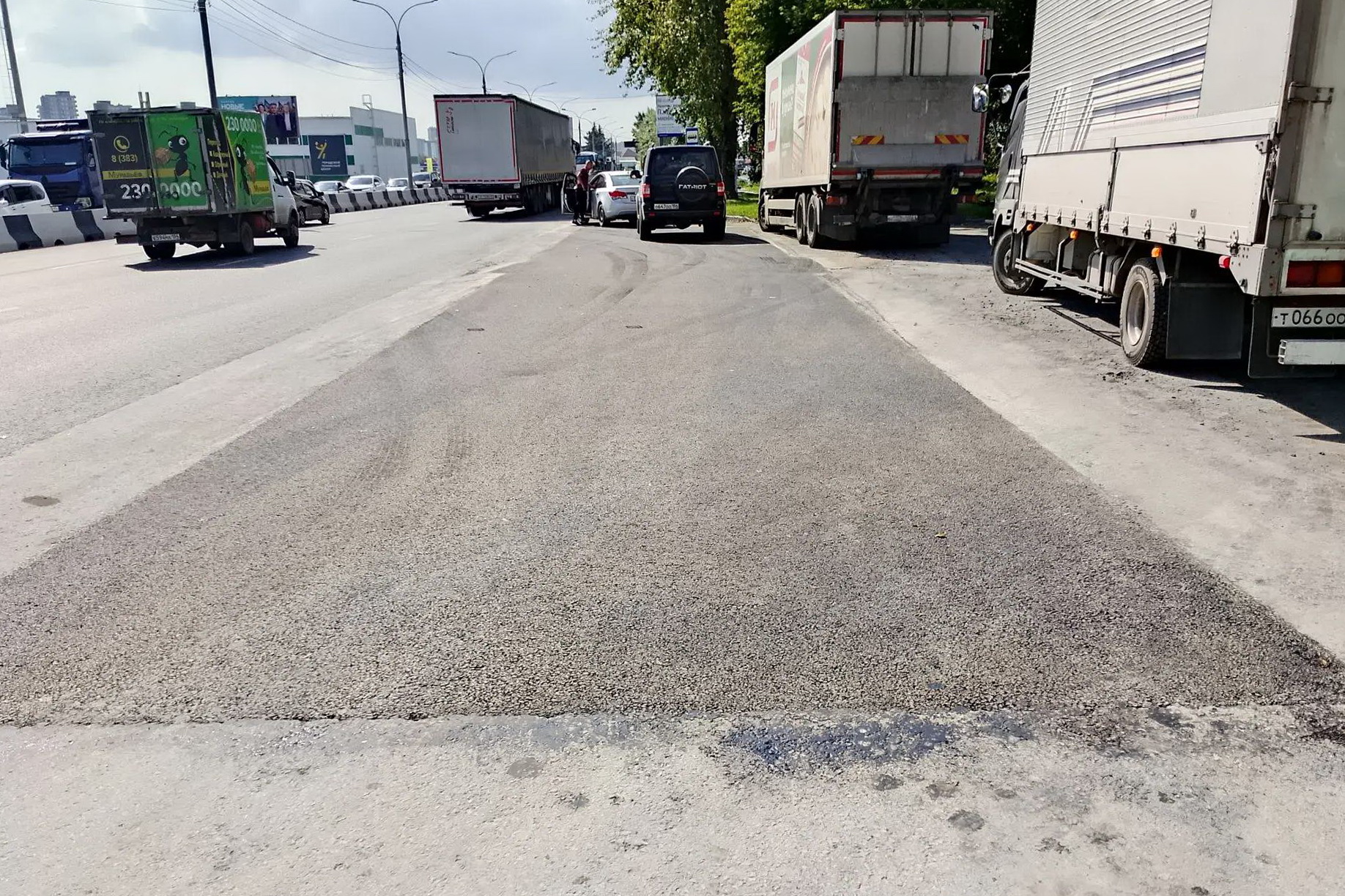 Площадку для взвешивания фур оборудовали возле Заельцовского кладбища