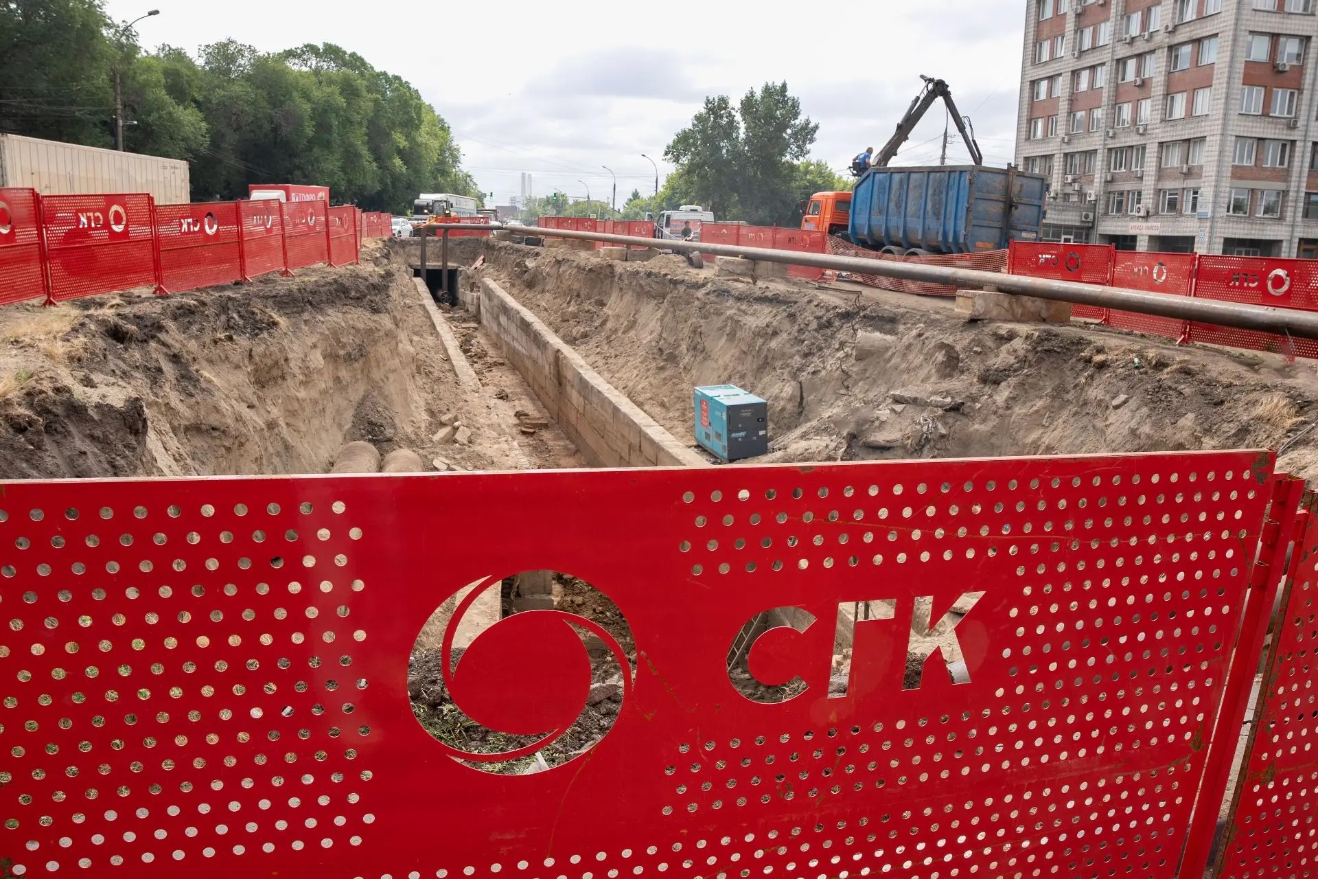 430 метров теплосетей заменят на улице Фабричной в Новосибирске