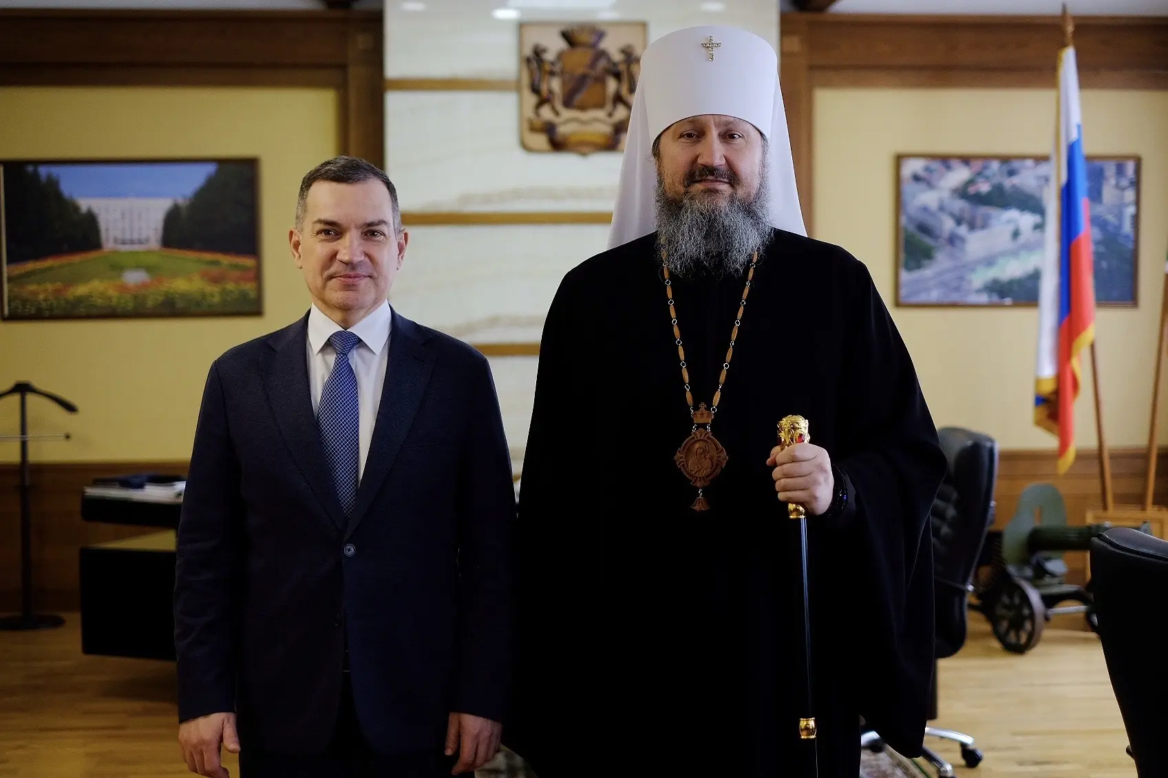 Митрополит Варфоломей заглянул в гости в мэрию Новосибирска