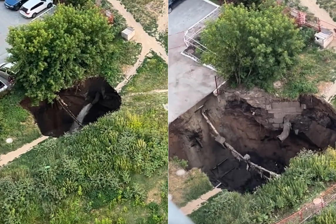 Провал грунта в Горском микрорайоне ликвидируют за три недели