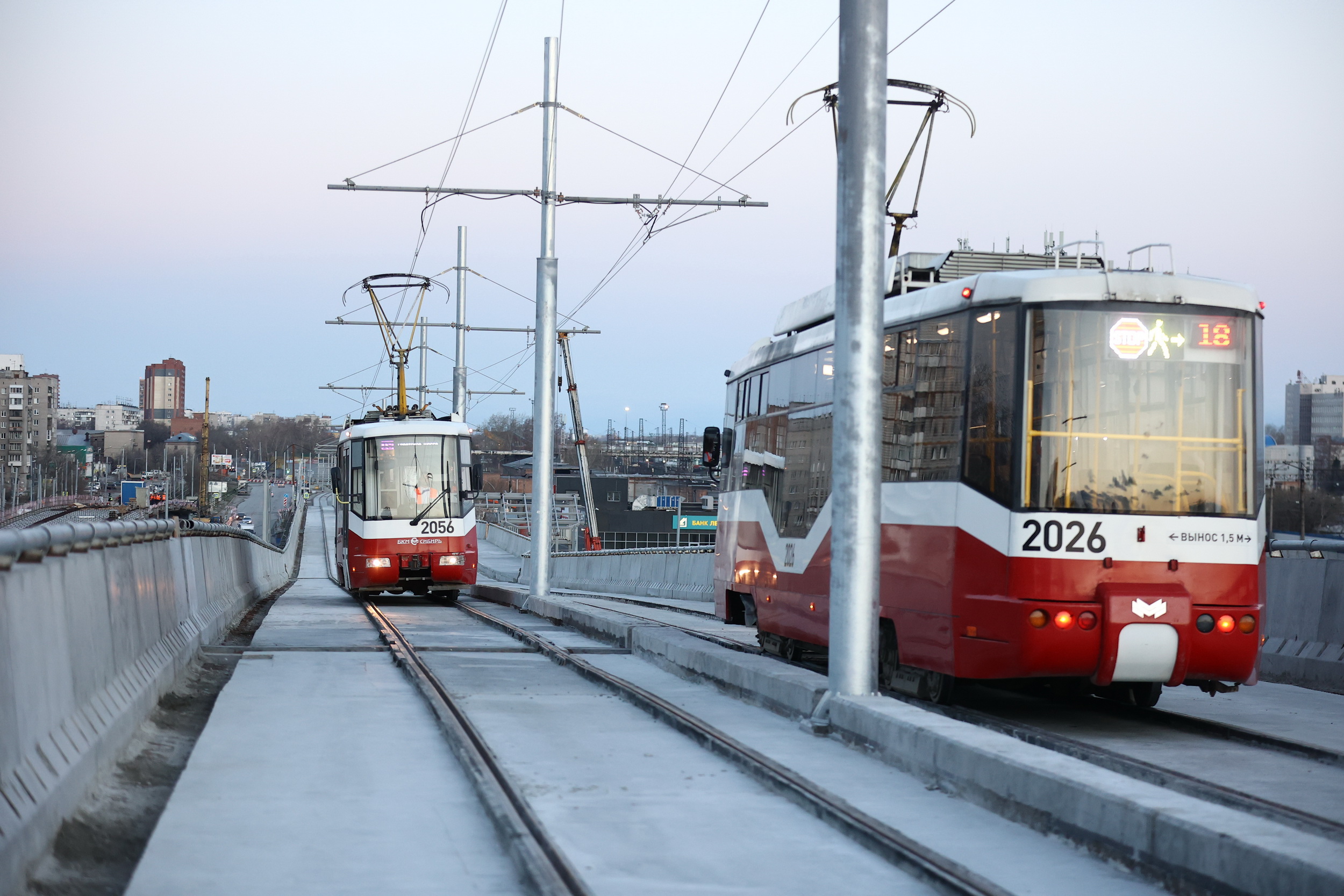 Преимущества трамвайной эстакады на площади Труда назвали в Новосибирске